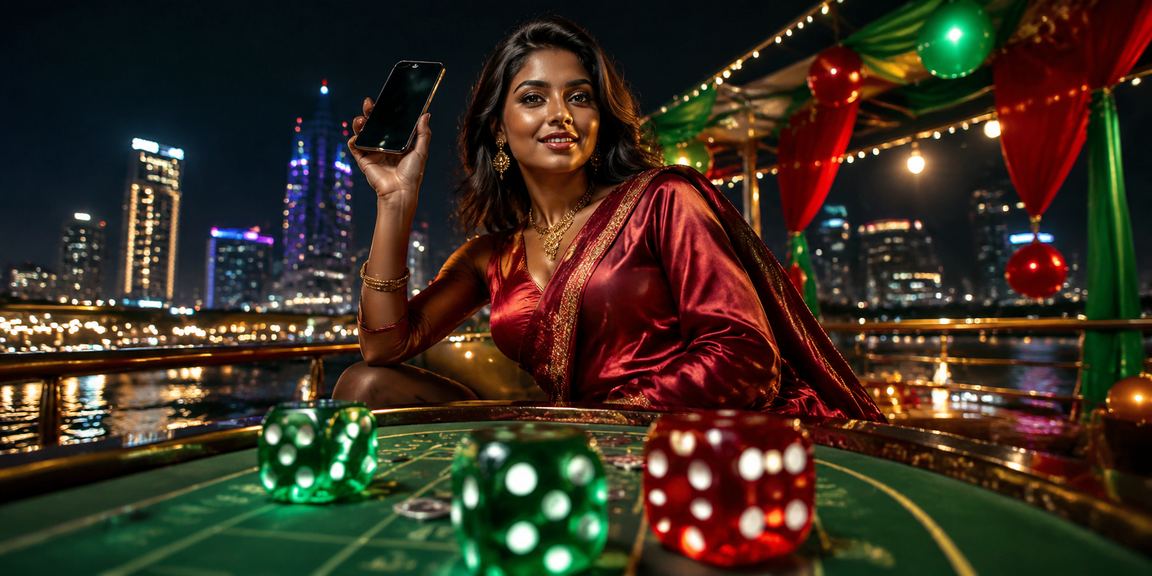 ঢাকায় হাই রোলার ডাইস গেম — লাল-সবুজ আলোয় উত্তেজনাপূর্ণ টেবিল গেমের দৃশ্য
