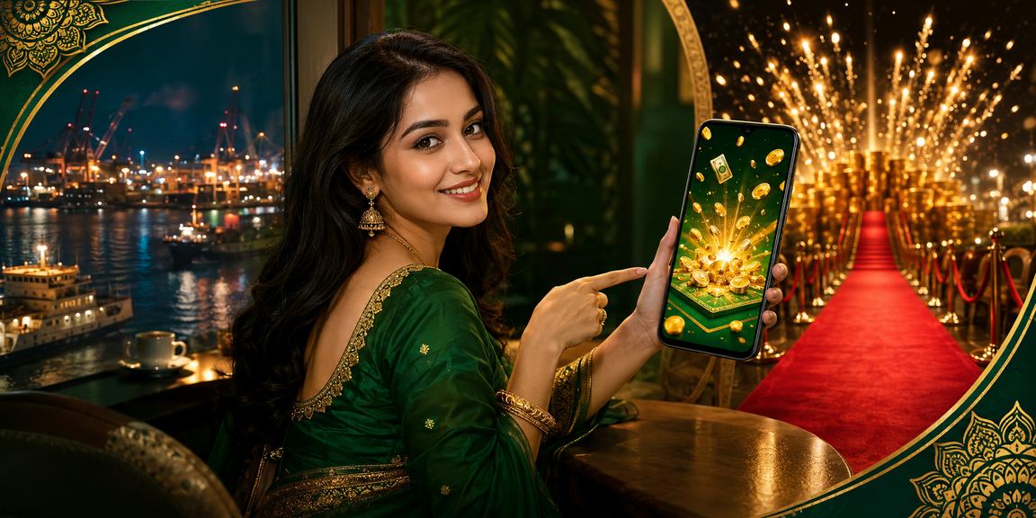 নারায়ণগঞ্জে মোবাইলে ক্যাসিনো গেম খেলছেন ব্যবহারকারী লাল সবুজ পটভূমিতে